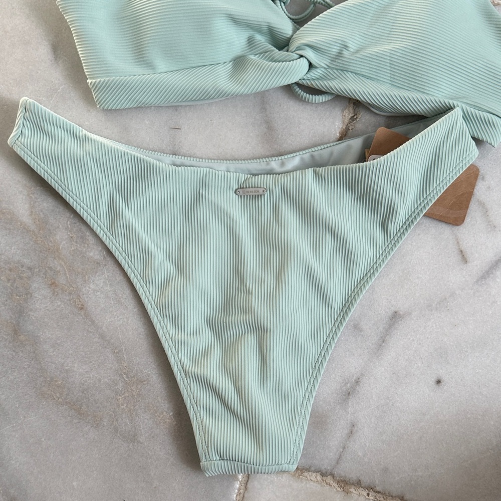 BERLOOK Twist Front Bikini Set in Light Mint - Picture 6 of 9